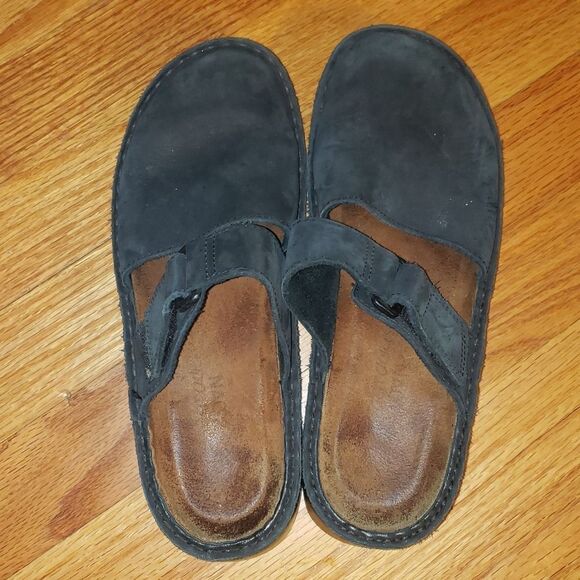 Naot Black Leather Slip-On Mules - Picture 4 of 6